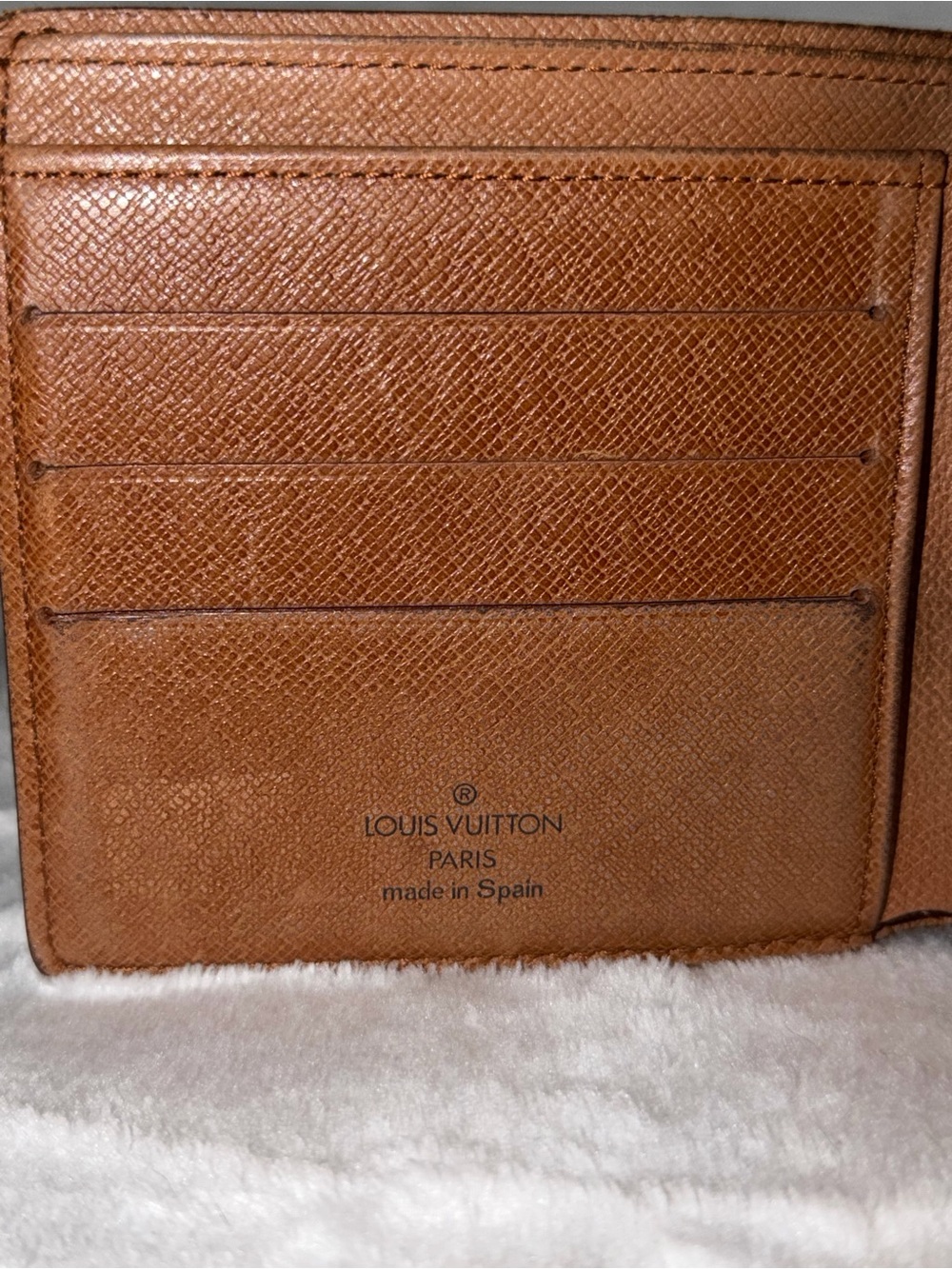 Louis Vuitton Brown & Gold Monogram Canvas Card Holder Bifold Wallet - Picture 3 of 5
